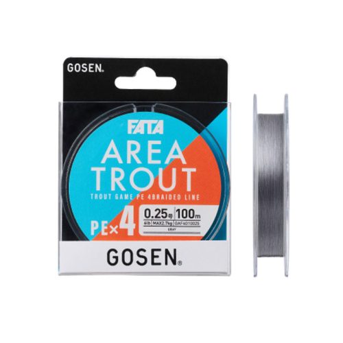 Gosen Fata Area Trout PE X4 - PE 0.25 - 100m - 0.082mm - Grey